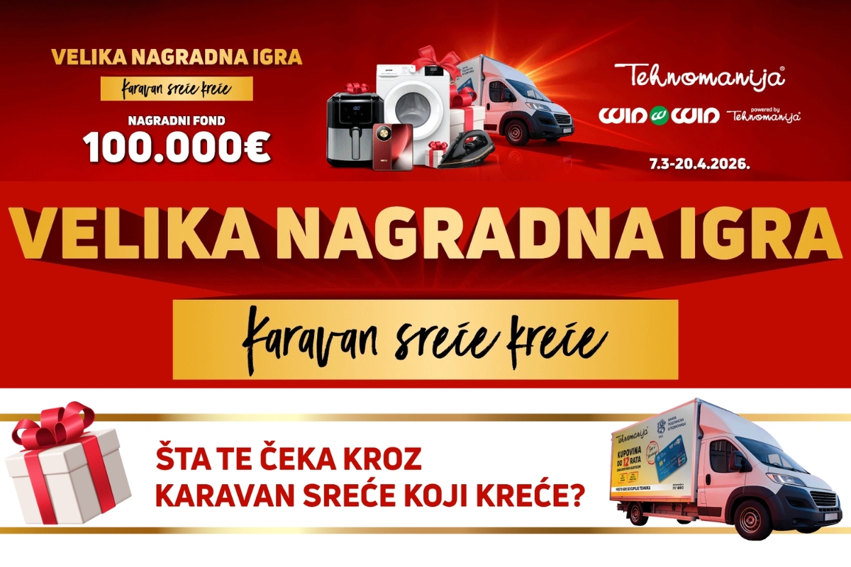 Nagradna igra Tehnomanija i Win Win „Karavan sreće kreće“