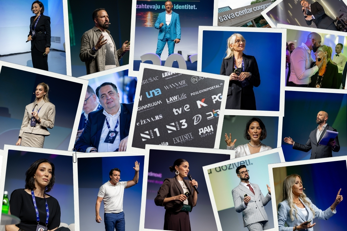 Mindset Conference Belgrade 2026 kolaz sa biznis i marketing predavanja u Sava Centru